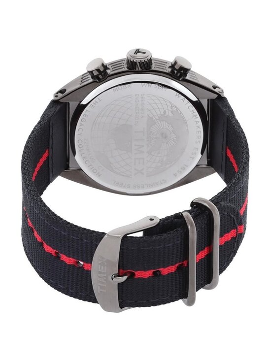 NWT Timex Legacy Tonneau Chronograph Quartz Black Dial Men\'s Watch TW2W50200 main image 3